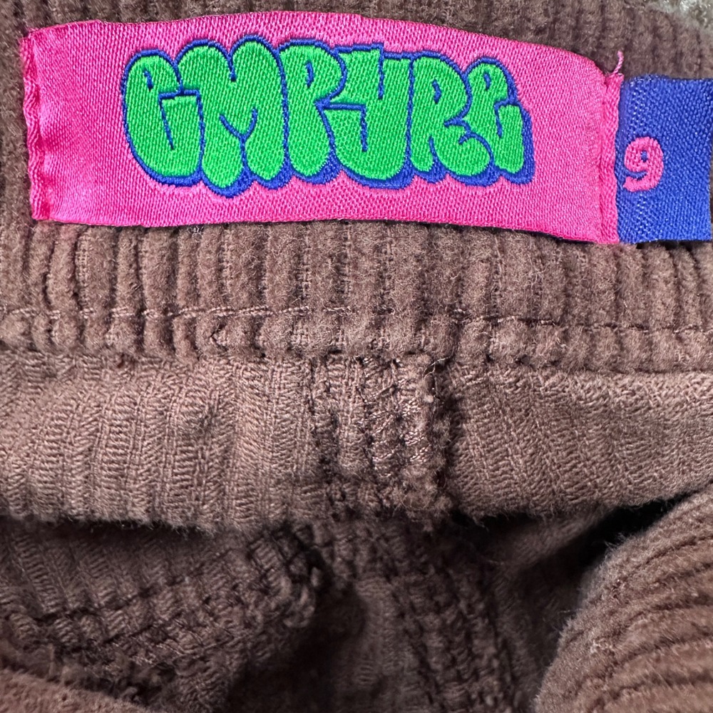 Empyre Tori Brown Corduroy Wide Leg Skate Pants Womens Size 9 High Rise Baggy - Picture 6 of 11